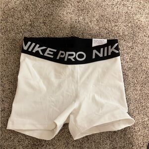 nike spandex, white, small
